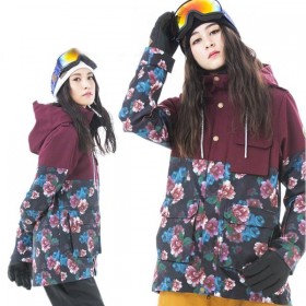 Clearance Sale ● Women's Japan Secret Garden Grande Color Print Snowboard Jacket