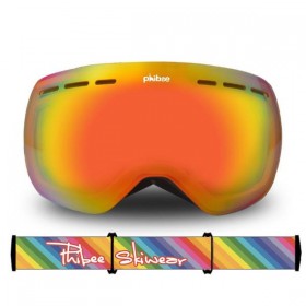 Ski Gear ● Unisex Phibee Ski Goggles Frameless 100% UV Protection