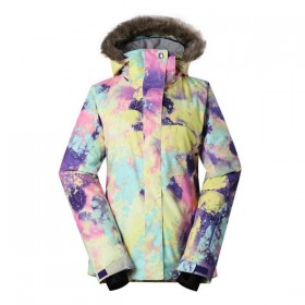 Clearance Sale ● Women's Gsou Snow 10k Chic French Faux Fur Snowboard Jacket