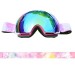 Ski Gear ● Women's Blue Magic Full Screen Pink Snow Goggles - 1