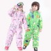 Ski Outlet ● Kids Blue Magic Winter Fashion Colorful One Piece Coveralls Ski Suits Winter Jumpsuits - 4