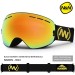 Ski Gear ● Unisex Nandn Fall Line Colorful Snow Goggles - 26