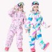 Ski Outlet ● Kids Blue Magic Winter Fashion Colorful One Piece Coveralls Ski Suits Winter Jumpsuits - 3