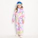 Ski Outlet ● Kid's Blue Magic Waterproof Colorful One Piece Coveralls Ski Suits Winter Jumpsuits - 1