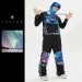 Ski Outlet ● Men's Vector Glittery Star Insulated Overalls Bib Snow Pants - 2
