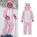 Ski Outlet ● Kids Unisex Waterproof Winter Animal Friendly One Piece Jumpsuit Snowsuits - 4