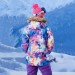 Clearance Sale ● Women's Gsou Snow 10k Color Forest Faux Fur Snowboard Jacket - 6