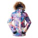 Clearance Sale ● Women's Gsou Snow 10k Color Forest Faux Fur Snowboard Jacket - 0