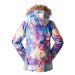 Clearance Sale ● Women's Gsou Snow 10k Color Forest Faux Fur Snowboard Jacket - 1