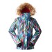 Clearance Sale ● Women's Gsou Snow 15k Colorful Light Faux Fur Snowboard Jacket - 0